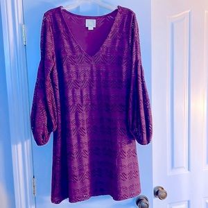 Anthropologie Maeve crochet dress in purple 💜